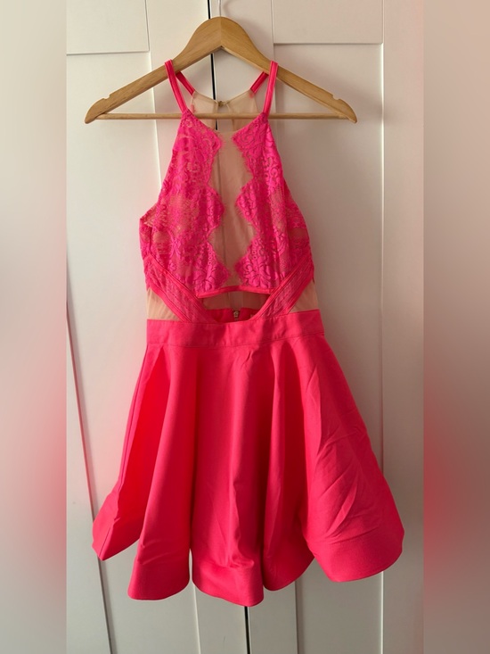 Luxxel Dresses & Skirts - Luxxel My Perfect Valentine Dress in Hot Pink and Nude